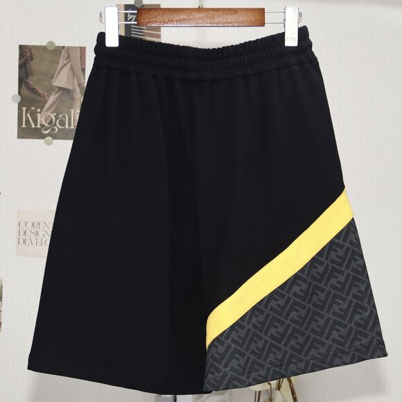 Fendi Colorblock F Print Shorts Size M - Picture 1 of 7